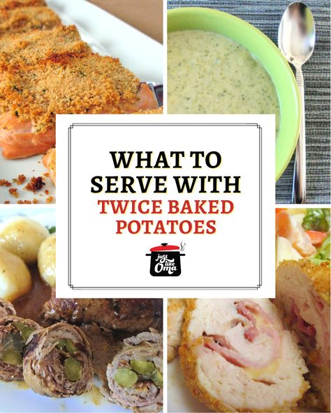 What To Serve With Twice-Baked Potatoes ~ Top Dishes What To Eat With A Baked Potato, What To Eat With Twice Baked Potatoes, What Goes Good With Baked Potatoes, What To Have With Baked Potatoes, What To Serve With Baked Potatoes, What Goes With Baked Potatoes, Dinners With Baked Potatoes, German Sides, Currywurst Recipe