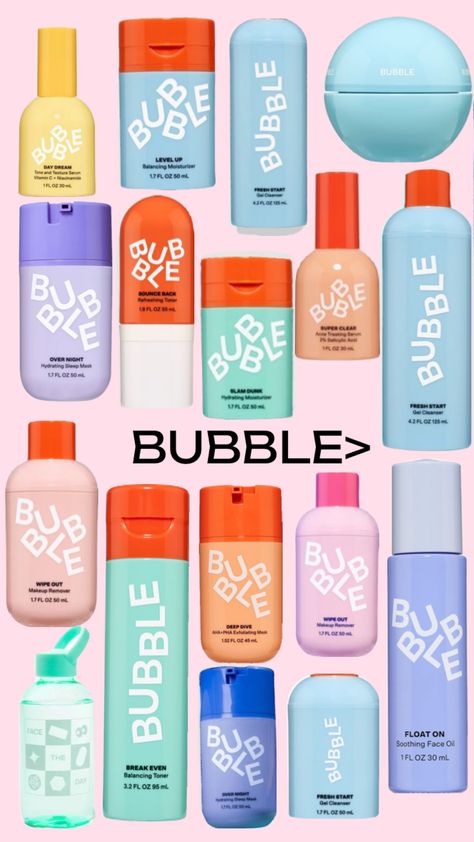 BUBBLE>>> Love this brand!!#beauty#bubbleskincare#bubble#skincare#grwm Ulta Skin, Skincare Preppy, Kids Skin Care, Bubble Skincare, Teen Skincare, Cheap Skin Care Products, Sephora Skin Care, Skin Care Collection, Perfect Skin Care Routine