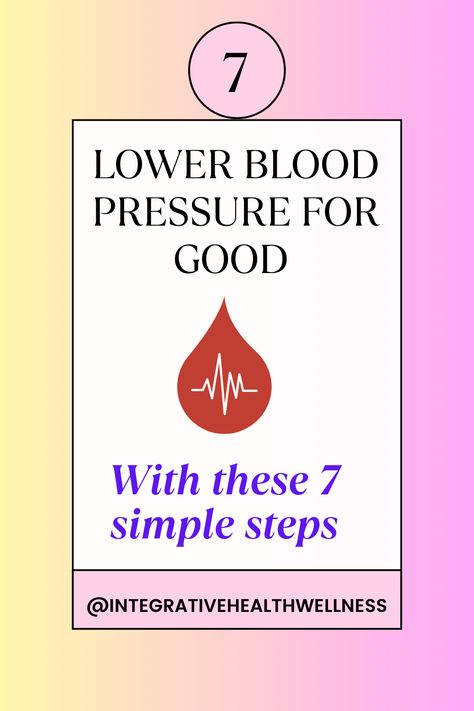 Are you ready to take control of your health & discover exclusive insider secrets to manage your blood pressure for good? Learn how to lower your blood pressure naturally with these 7 simple steps that are easy to implement and backed by science. High blood pressure is a silent health threat affecting millions worldwide, but with the right lifestyle changes, you can bring your numbers down and keep your heart healthy. #NaturalRemedies #BloodPressureControl #LowerBloodPressure #HeartHealthTips Ways To Lower Blood Pressure, Lower Your Blood Pressure, Blood Pressure Control, Balance Hormones Naturally, Healthy Blood Pressure, Lower Blood Pressure, Hormone Balancing, Lifestyle Changes, Heart Healthy