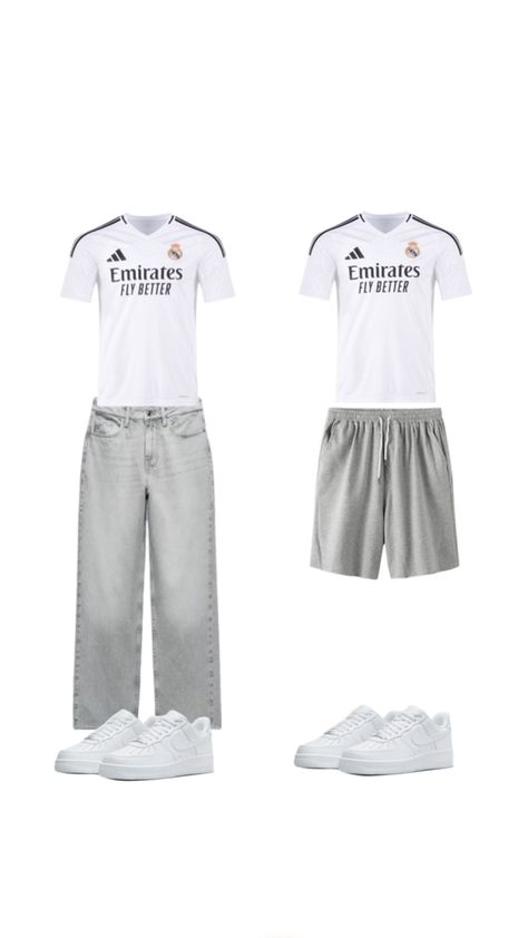 Matching outfit | real madrid | football Madrid Outfits, Madrid Football, Real Madrid Football, Matching Outfit, Football Outfits, Football Match, Travel Outfit, Matching Outfits, Real Madrid