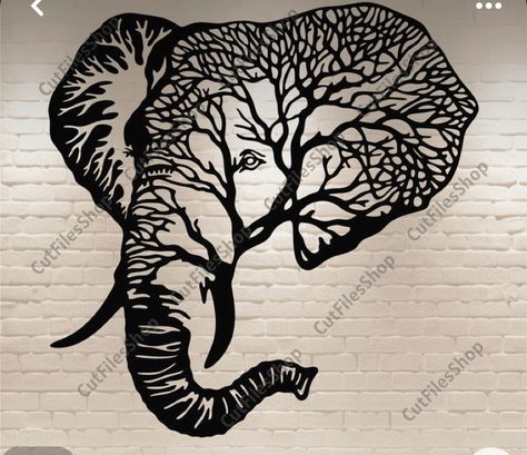 Cricut Metal Projects, Elephant Svg, Laser Cut Designs, Laser Cut Decor, Cnc Art, Laser Printing, Laser Cut Wood Crafts, Cut Animals, Cnc Design