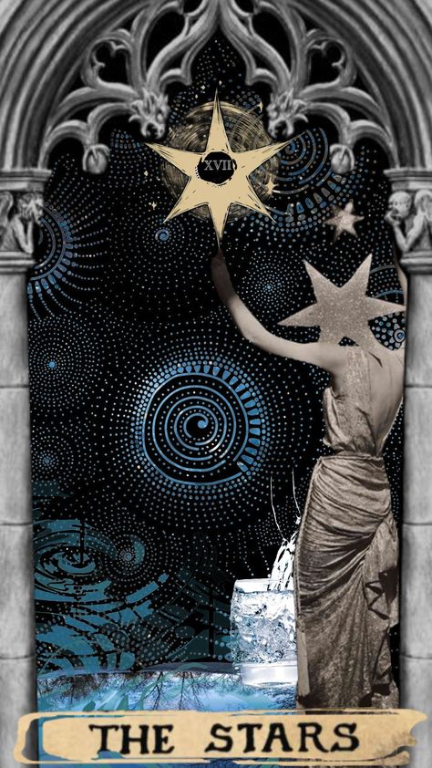 The Star XVII #tarot #tarotcards #majorarcana #symbolism Star Tarot Card Art, Tarot Card The Star, Star Tarot Card, The Star Tarot, Tarot Card Art, Tarot Art, Major Arcana, + Core + Aesthetic, Reference Poses