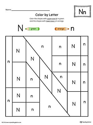 Letter N Beginning Sound Flipbook Printable | MyTeachingStation.com Alphabet Letter Hunt, Letter N Activities, Letter N Worksheet, Alphabet Letters To Print, Letter D Crafts, Alphabet Letter Activities, Letter Recognition Worksheets, The Letter N, Coloring Letters