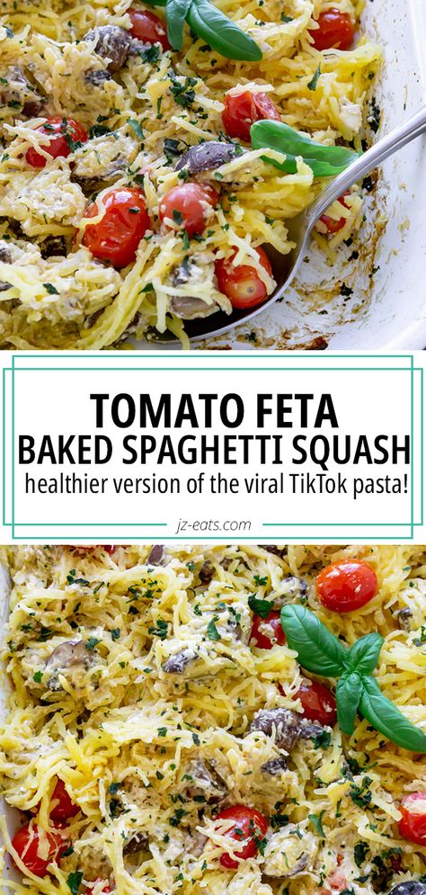 Feta Tomato Pasta, Healthy Squash Recipes, Spaghetti Squash Recipes Healthy, Feta Tomato, Spaghetti Squash Recipes Easy, Squash Spaghetti, Spaghetti Squash Recipe, The Boiled Egg Diet, Sauce Spaghetti