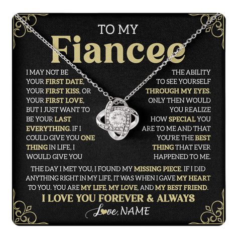 Personalized To My Beautiful Fiancee Necklace From Fiance The Day I Met You Birthday Gifts For Fiancee Anniversary Valentines Day Gift Box Message Card This Necklace Comes With A Message Card And Gift Box For Personalized Name Custom Fiancee Soulmate Gift For Couple Engagement Gifts Family Birthday Gift Anniversary Gift Cool Crazy Life Sayings Future Wife For Him And Her Necklace From Fiance Funny Ideas Customized Pendant Jewelry Necklaces For Men Women Anniversary Day Birthday Christmas Gifts His And Hers Necklaces, Fiance Birthday Gift, Fiance Birthday, Life Sayings, Funny Ideas, Necklaces For Men, Engagement Gifts For Couples, Funny Gym Quotes, Family Birthday