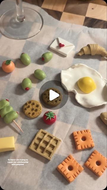 Kimberly Anne on Instagram: "Krafting with Kim Pt. 1: Polymer Clay Fridge Magnets 🫒🍕🥖🍑🍅

I’m starting a new series called  KRAFTING WITH KIM where l’ll share tutorial of the crafts l’ve been working.
Creating has always been a way for me to unwind and bring me joy! I hope this inspires you to find a little time in your day to make something of your own!

Which magnet do you want a full tutorial of?" Diy Magnets Clay, Polymer Clay Fridge Magnets, Clay Fridge Magnets, Clay Fridge, Polymer Clay Magnet, Diy Magnets, Clay Magnets, The Crafts, New Series