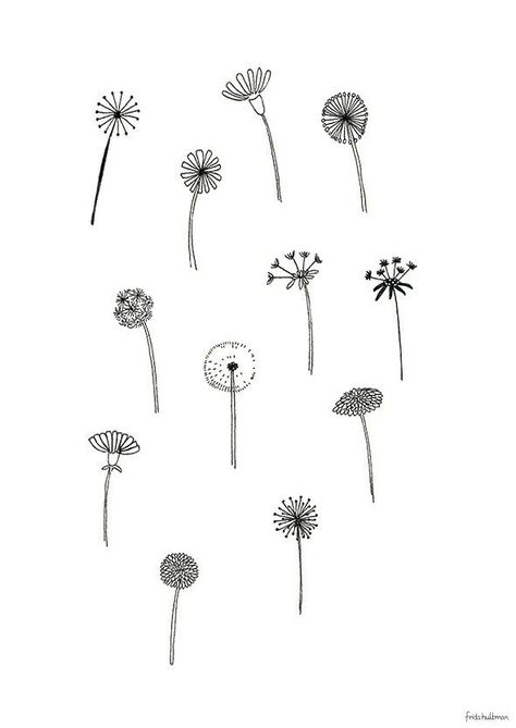 Floral Drawing, Bullet Journal Art, Bullet Journal Doodles, Flower Doodles, Journal Doodles, Bullet Journal Ideas Pages, Mini Tattoos, Bullet Journal Inspiration, Pattern Illustration