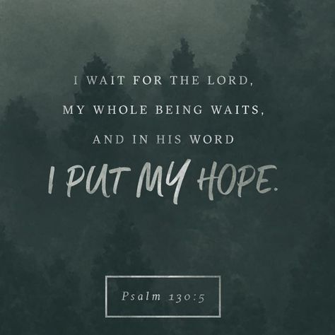 Wait For The Lord, Hope In The Lord, Psalm 130, Bible Verse Wall Decals, Powerful Bible Verses, Gods Love Quotes, Healing Scripture, I Wait, God's Love Quotes