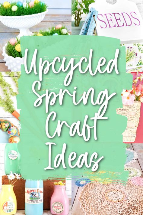 Done with winter and ready for Spring? Time to head to the thrift store! It's full of all sorts of things that are perfect for upcycling into Spring decor- whether you like gardening, birds, St. Patrick's Day, or Easter! There are tons of Spring crafts you can make with these upcycle ideas and inspiration. Spring Craft Ideas, Seed Craft, Habitat Restore, Upcycling Projects, Upcycled Projects, Upcycle Ideas, Spring Craft, Upcycling Ideas, Gardening Flowers