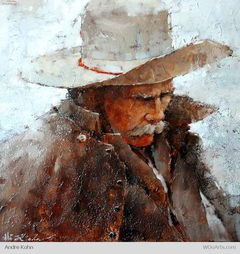 Andre Kohn Painting Andre Kohn Painting, Andre Kohn Art, Andre Kohn Fine Art, Andre Kohn, Cowboy Artists, Cold Morning, Cowboy Art, Impressionism Painting, Painting Gallery