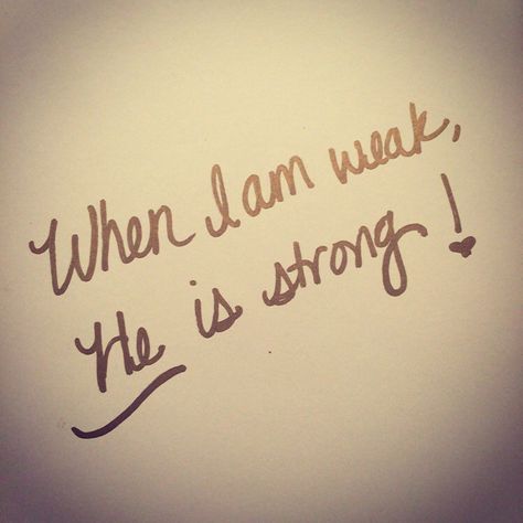 “Each time he said, “My grace is all you need. My power works best in weakness.” So now I am glad to boast about my weaknesses, so that the power of Christ can work through me. That’s why I take pleasure in my weaknesses, and in the insults, hardships, persecutions, and troubles that I suffer for Christ. For when I am weak, then I am strong.” ‭‭2 Corinthians‬ ‭12:9-10‬ ‭NLT‬‬ http://bible.com/116/2co.12.9-10.nlt My Weakness, Im Weak, My Power, I Am Strong, Family First, Powerful Words, Bible, Jesus, Quotes