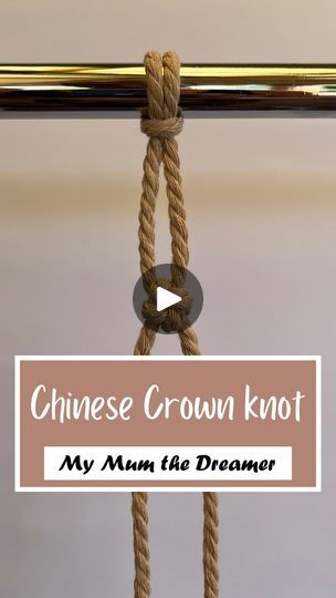 Chinese Crown, Crown Knot, Knot Out, Macrame Knots Tutorial, Paracord Knots, Knots Tutorial, One At A Time, Loose Ends, Macrame Knots