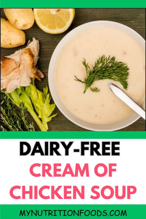 Indulge in dairy-free cream of chicken soup recipes. Explore flavorful alternatives for a comforting and satisfying meal. Dairy Free Cream Of Chicken Soup, Dairy Free Cream Of Chicken, Cream Of Chicken Soup Recipes, Chicken Soup Recipe, Dairy Free Cream, Dairy Free Diet, Comfort Dishes, Dairy Free Options, Chicken Soup Recipes