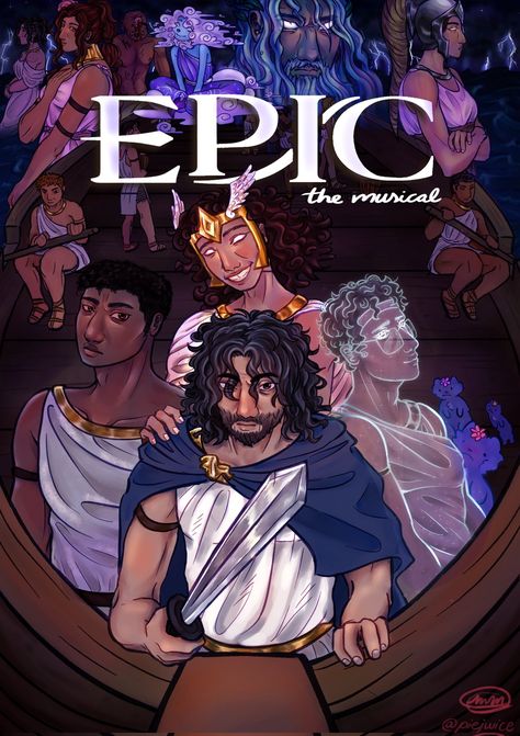 Epic The Musical Poster, Polities Epic, Epic Saga Musical, The Epic Musical, Epic The Musical Art, Odysseus Art Epic The Musical, Hermes Epic The Musical, Odysseus Fanart, Epic The Musical Fanart