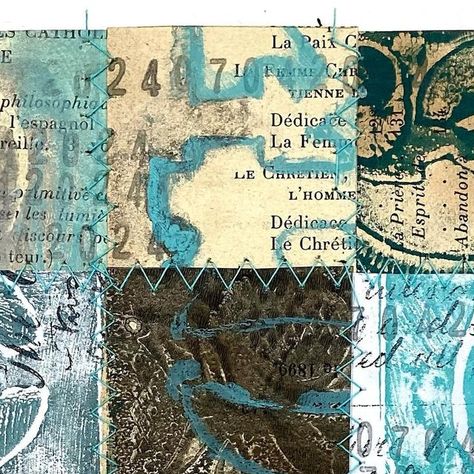 Shelley Rhodes on Instagram: "07042024 #stencilart #gelliprint #paperpatchwork" Shelley Rhodes, Rhodes, Stencil Art, Mixed Media, Collage, Instagram