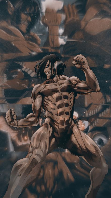 Eren Titan Form Full Body, Eren Yeager Wallpaper, Red Folder, Eren Titan, Titan Wallpaper, Attack Titan, Poses Female, Attack On Titan Series, Crazy Wallpaper