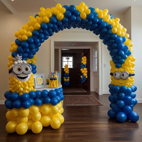 31 Best Minion Party Ideas: Throw a Despicably Fun Celebration! » HomeDecorFull Minion 2nd Birthday Party, Minion Trunk Or Treat Ideas, Minions Themed Birthday Party, Minions Decorations, Minion Themed Birthday Party, Minions Party Ideas, Minion Party Ideas, Printable Minions, Minions Birthday Party Decorations