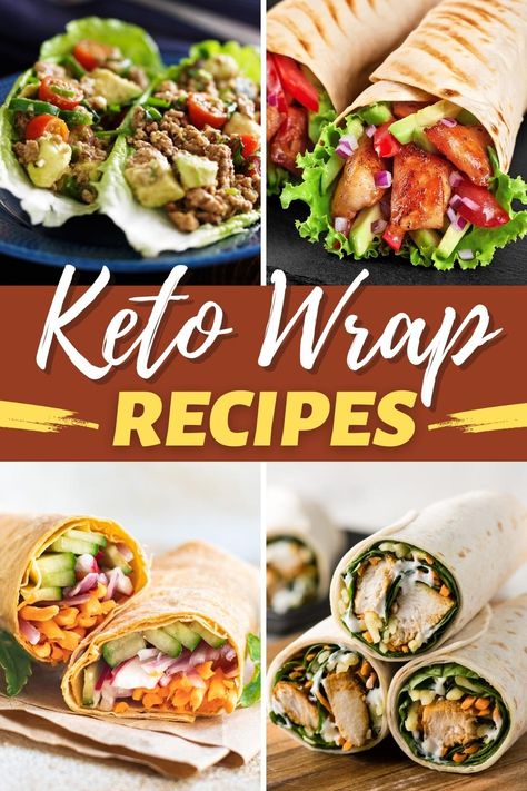 Keto Wrap Recipes Keto Wrap Ideas, Keto Chicken Wraps Low Carb, Keto Lunch Wraps, Keto Wrap Recipes, Keto Wraps Low Carb, Keto Recipes Dinner Crockpot, Low Carb Wraps Ideas, Keto Chicken Wraps, Keto Wraps Recipes