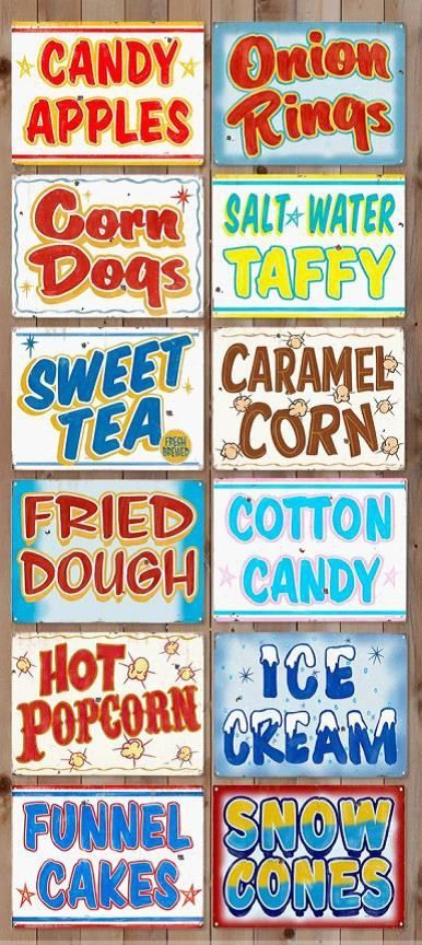 Boardwalk Food, Fairy Masquerade, Boardwalk Theme, Carnival Party Foods, Carnival Birthday Theme, Vintage Carnival Party, Carnival Vintage, Circus Food, Carnival Baby Showers