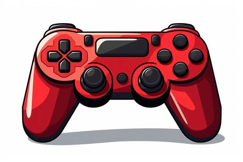 Game controller joystick cartoon red.  | premium image by rawpixel.com Game Controller Illustration, Sticker Tattoo, Background Cartoon, Background Background, Game Controller, Free Design Resources, Game Design, Design Resources, White Background