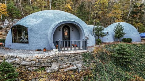 Pierre Bernard, Monolithic Dome Homes, Red Oak Tree, Geodesic Dome Homes, Dome Structure, Mechanical Room, Bubble House, Rock House, Dome Home