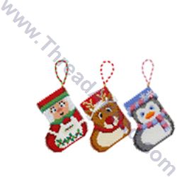 Beaded Christmas Stocking, Mini Stockings, Stocking Pattern, Beaded Christmas Ornaments, Bead Pattern, Bead Kits, Beaded Ornaments, Delica Beads, Christmas Cross