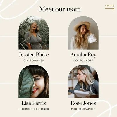 Meet The Founders Instagram Post, Meet Our Team Design Graphics, Meet The Team Instagram Post Ideas, Meet The Staff Instagram Post, Meet Our Team Design Layout, Meet Our Team Instagram Post, Meet The Owner Instagram Post, Intro Post On Instagram, Meet The Team Post