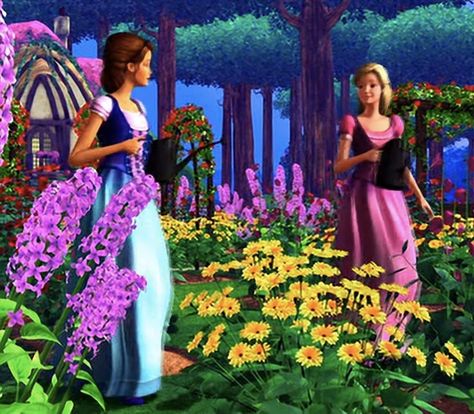 Liana And Alexa, 2010 Movies, Barbie And The Diamond Castle, Castle Movie, Princess Charm School, Castle Aesthetic, Barbie Images, Promotional Image, Barbie Life