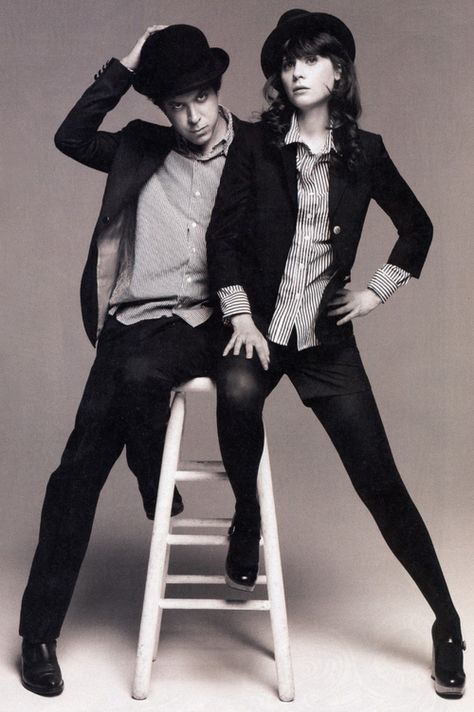 Androgyny Fashion, Business Chic Style, Spin Magazine, Band Of Outsiders, Discover Music, Androgynous Fashion, She & Him, Zooey Deschanel, Band Photos