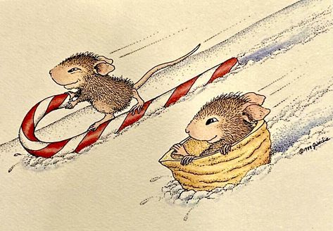 Christmas Mouse Illustration, Maus Illustration, Easy Christmas Drawings, House Mouse Stamps, Painted Christmas Cards, Mouse Illustration, Whimsical Art Paintings, Mouse Drawing, Storybook Art