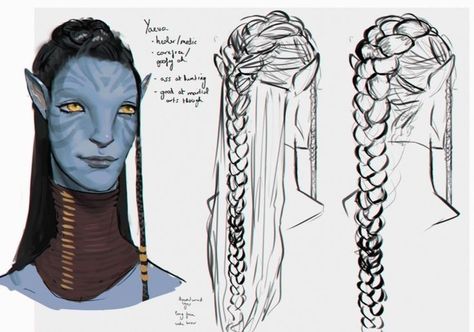 Na’vi Base Drawing, Avatar Navi Drawing Base, Avatar Anatomy Drawing, Avatar Navi Ocs, Avatar Na'vi Hairstyles, Avatar Neteyam X Oc, Avatar Sketches Pandora, Avatar Markings, How To Draw Navi Avatar