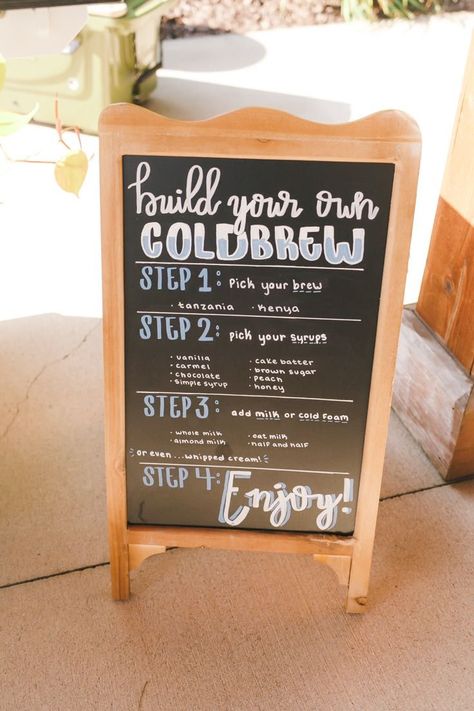 Coffee Bar Wedding Reception, Reception Coffee Bar, Coffee Bar Party, Coffee Baby Shower, Coffee Bar Cart, Menu Coffee, Coffee Bar Wedding, Bar Wedding Reception, Wedding Coffee