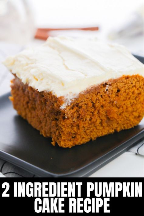 pumpkin cake recipe Three Ingredient Pumpkin Cake, 2 Ingredient Pumpkin Cake, Pumpkin Cake Recipes Easy, Pumpkin Spice Cake Recipe, Pumpkin Cake Mix, Pumpkin Cake Recipe, Spice Cake Mix And Pumpkin, Delicious Slow Cooker Recipes, Pumpkin Spice Recipe