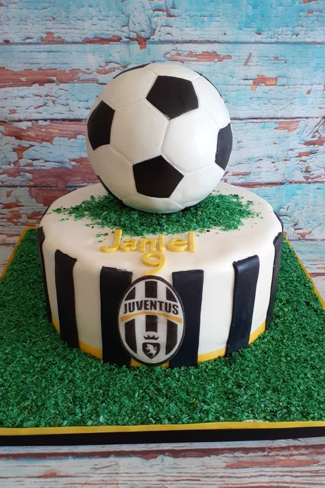 Soccer Ball Cake ⚽️ Stadium Cake, Soccer Ball Cake, Ball Cake, Soccer Theme, Soccer Stadium, Graduation Cakes, Soccer Ball, Cake Designs, Soccer