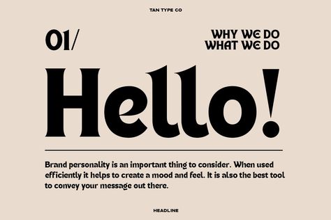 TAN - HEADLINE by TanType on @creativemarket Headline Typography, Modern Serif Fonts, Modern Serif, Bold Fonts, Retro Font, Web Template, Serif Font, Web Font, Retro Inspired