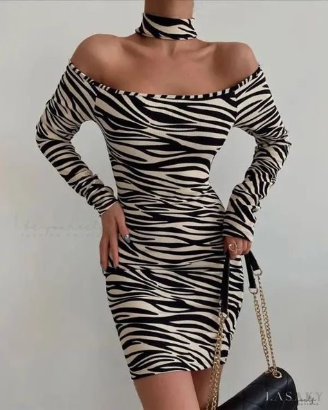 Zebra print dress outfit