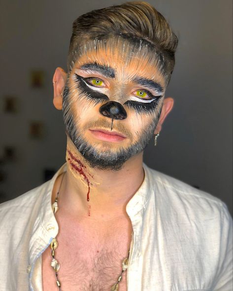 Jungle Theme Makeup, Animal Makeup Jungle, Snake Sfx Makeup, Wolf Makeup, Teen Wolf, Ariel, Face Paint, Carnival Face Paint, Halloween Face