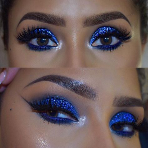 Create an account or log in to Instagram - Share what you're into with the people who get you. Cobalt Blue Makeup Look, Sapphire Blue Makeup Looks, Blue Cheer Makeup, Royal Blue Makeup For Prom, Electric Blue Makeup Look, Royal Blue Glam Makeup, Blue Gold Eye Makeup, Royal Blue Prom Makeup For Brown Eyes, Royal Blue Makeup Looks Black Women Prom