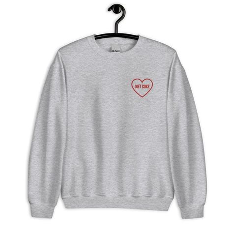 Labor Delivery Nursing, Heart Sweatshirt, Diet Coke, Embroidered Sweatshirts, Fitted Sweater, Affordable Clothes, Unisex Sweatshirt, Rib Knit, Sweat Shirt