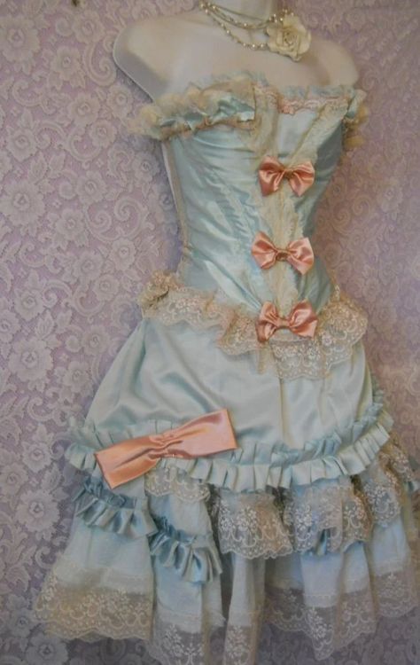 Sale Powder Blue Pink Marie Antoinette Inspired Outfit Custom | Etsy Pink Marie Antoinette, Marie Antoinette Dress, Marie Antoinette Dresses, Marie Antoinette Costume, Ropa Shabby Chic, Vintage Opulence, Antoinette Dress, Rococo Fashion, Woodstock Ga