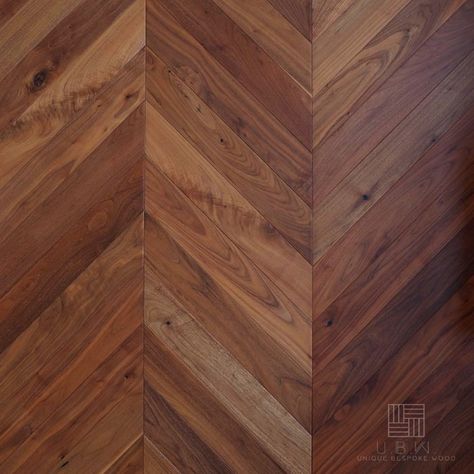 Chevron Wood Floor, Chevron Parquet, House Bungalow, Dark Mahogany, Black Walnut Wood, American Black Walnut, Green Curtains, Parquet Flooring, Timber Flooring