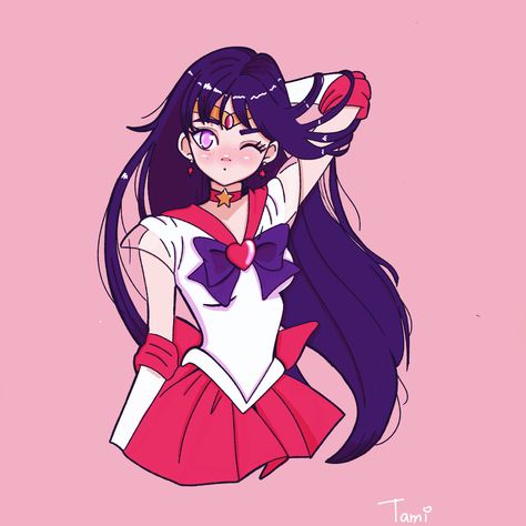 Sailor Mars from Sailor Moon 💖 #fanart #sailormoon #sailormoonredraw Sailor Moon Icons Mars, Sailor Mars Fanart, Mars Sailor Moon, Nintendo Aesthetic, Sailor Moon Mars, Background Screensavers, Space Babe, Moon Fanart, Saylor Moon