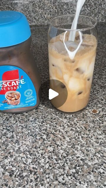 Coffee Toppings Ideas, Nescafé Ice Coffee Recipes, Nescafe Instant Iced Coffee Recipes, Nescafé Ice Roast Recipe, Nescafé Ice, Nescafe Iced Coffee Recipe, Instant Coffee Recipes, Dunkin Donut, Nestle Coffee