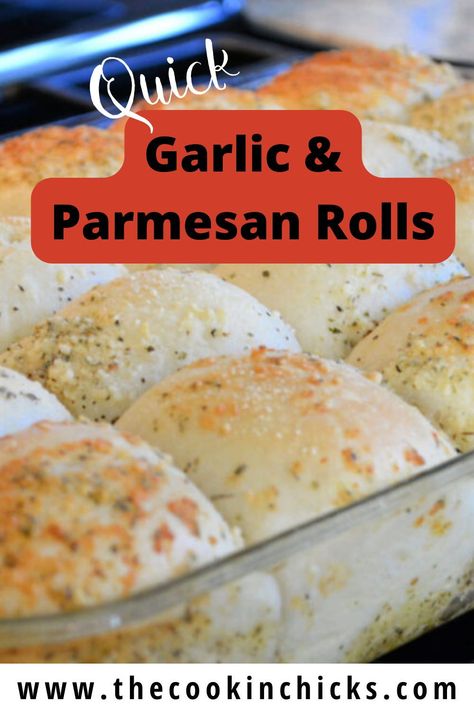 Garlic Parmesan Rolls, Garlic Bread Rhodes Rolls, Dinner Rolls Recipe Homemade, Rhodes Rolls Recipes, Rhodes Rolls, Garlic Rolls, Frozen Dinner Rolls, Frozen Rolls, Delicious Chicken Dinners