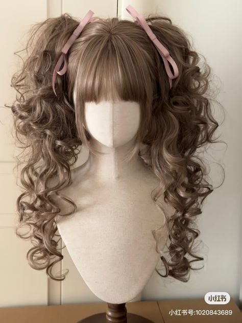 Hair Styles Long Hair, Doll Hairstyles, Gyaru Hair, Coquette Outfits, Hair Inspiration Long, Personal Grooming, Social Art, Kawaii Hairstyles, Harbin