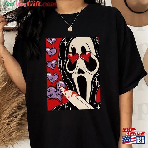 Scream Pjs, Ghostface Clothes, Ghostface Hoodie, Halloween Tops, Vintage Halloween Art, Scream Ghostface, Wallet Minimalist, Halloween Top, Korean Casual Outfits