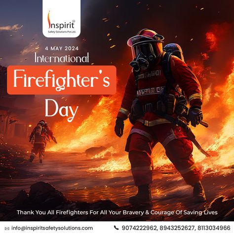 HAPPY INTERNATIONAL FIREFIGHTER'S DAY! ❤‍🔥
Thank you to all the brave firefighters around the world for your courage, dedication, and selflessness in keeping our communities safe. Your hard work and sacrifice are deeply appreciated.
.
.
.

#InternationalFirefightersDay2024 #InternationalFirefightersDay #ThankYouFirefighters #BraveHeroes #SafetyFirst #Respect #FirefighterPride #FirstResponder #INSPIRIT Safety First, You Are The World, The Brave, Hard Work, Firefighter, Work Hard, Brave, Around The World, Around The Worlds