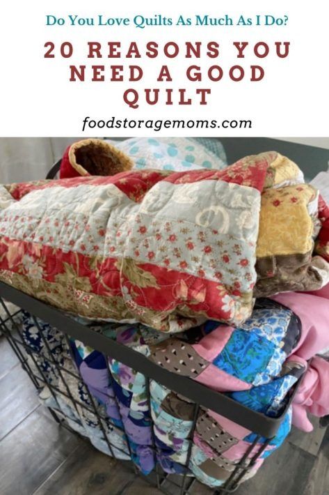 20 Reasons You Need a Good Quilt - Food Storage Moms Types Of Quilts Patterns, Different Types Of Quilt Patterns, Different Quilting Designs, Free Style Quilting, Different Types Of Quilts, Different Quilt Patterns, Hand Pieced Quilts Patterns, Quilt Patterns Vintage, Handmade Quilts Ideas