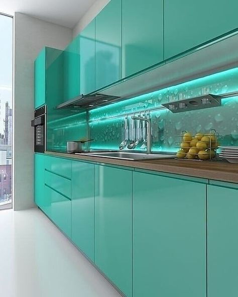 Kitchen Wallpaper Design, Kitchen Color Combos, Modern Kitchen Cupboards, Kitchen Design Countertops, Lacquered Glass, Kitchen Design Gallery, Small Modern Kitchens, Kitchen Design Color, Kitchen Cupboard Designs