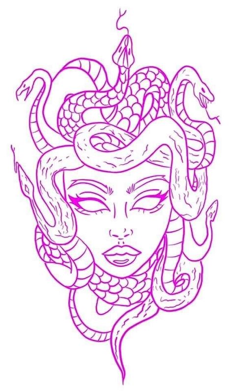 Arm Tattoo Stencils For Women, Medusa Tattoo Stencil Simple, Medusa Tattoo Outline Easy, Madussa Tattoo Design Simple, Madusa Drawings Simple, Medusa Tattoo Outline, Medusa Head Tattoo Stencil, Medusa Outline, Medusa Tattoo Stencil